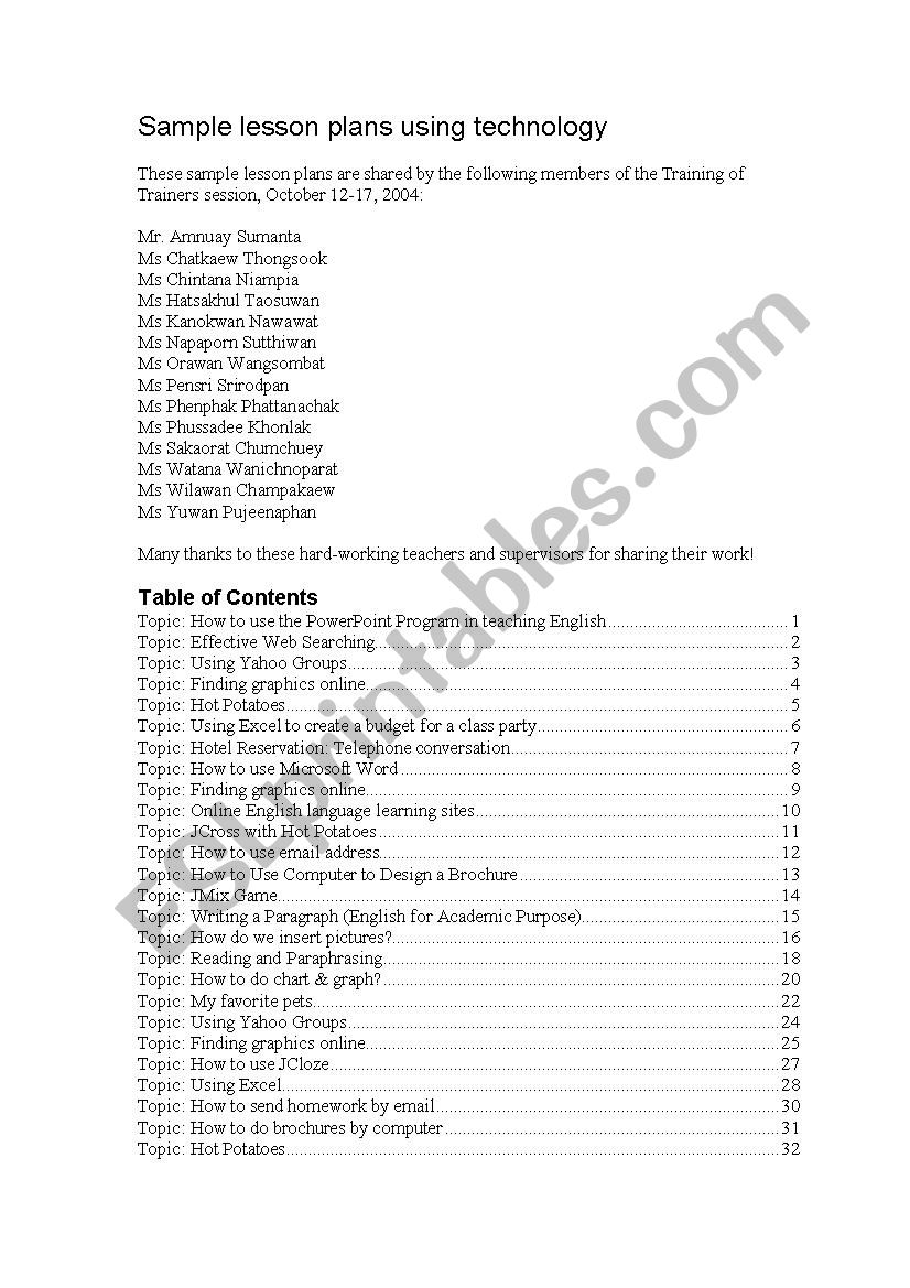 lesson plan example worksheet