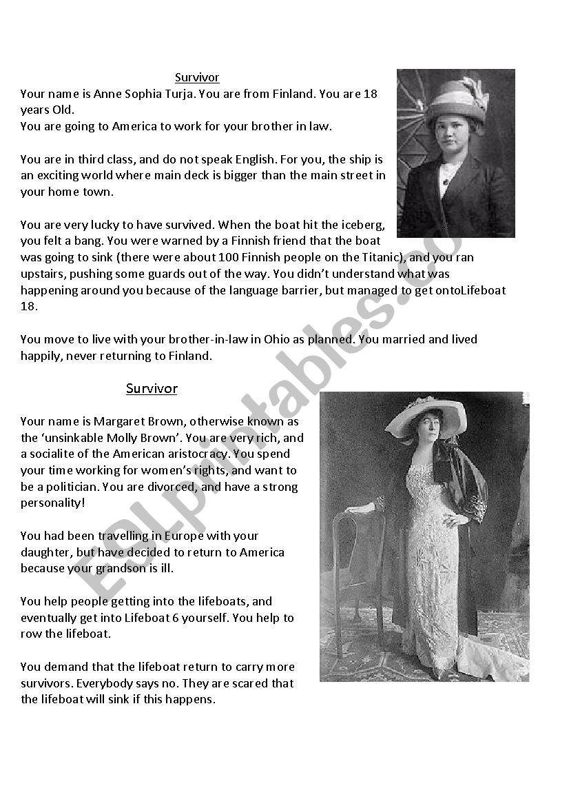 PassengersÂ´ Stories- The Titanic