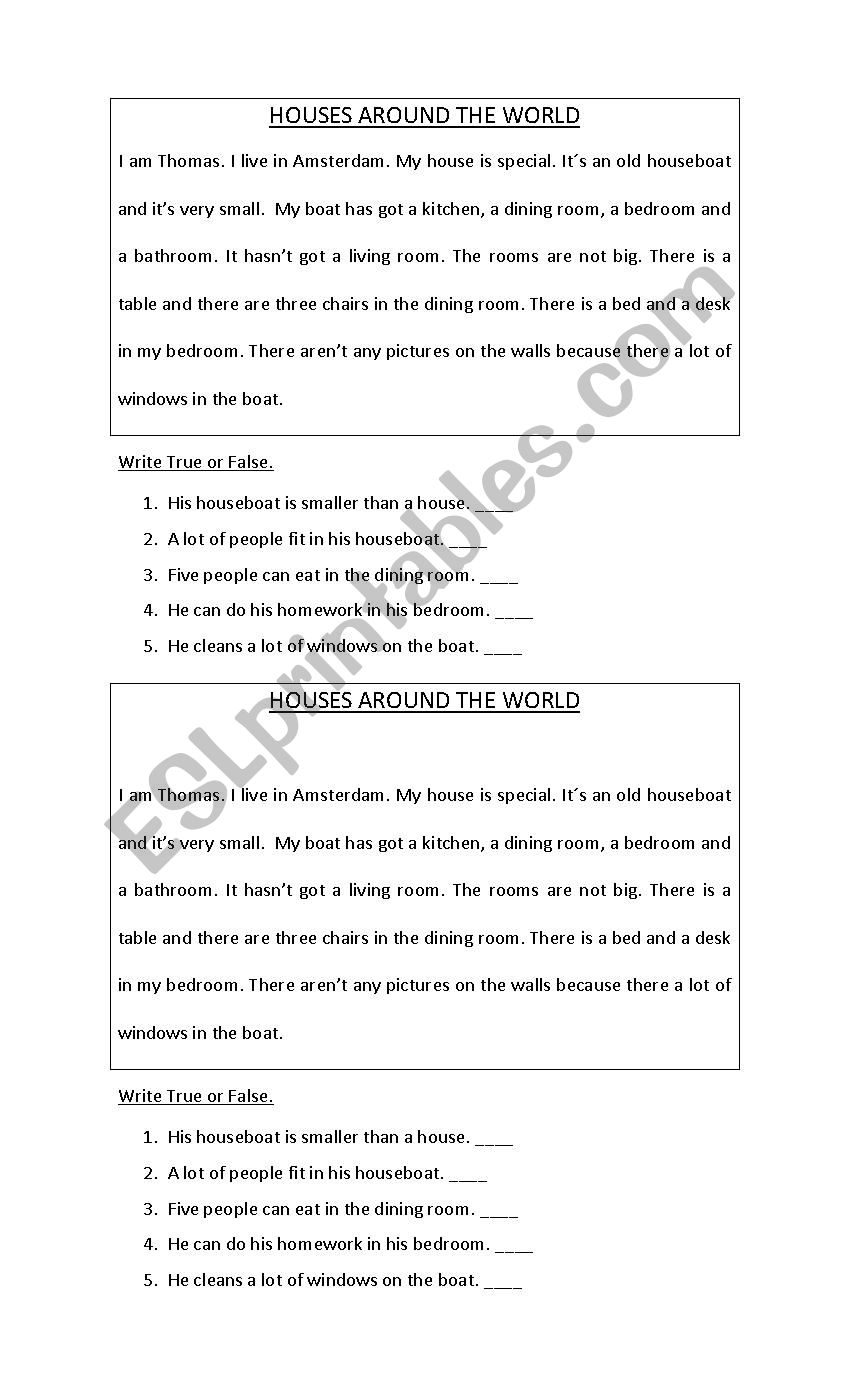 reading worksheet worksheet