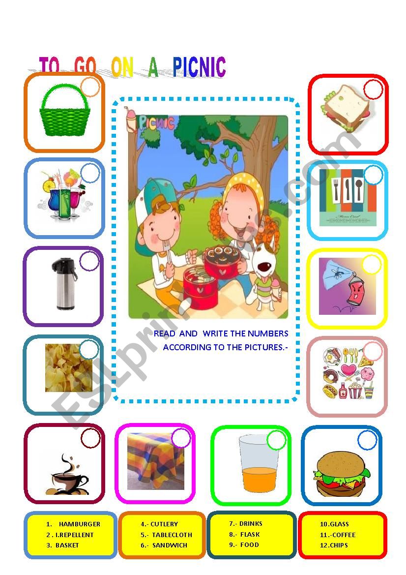 PICNIC worksheet