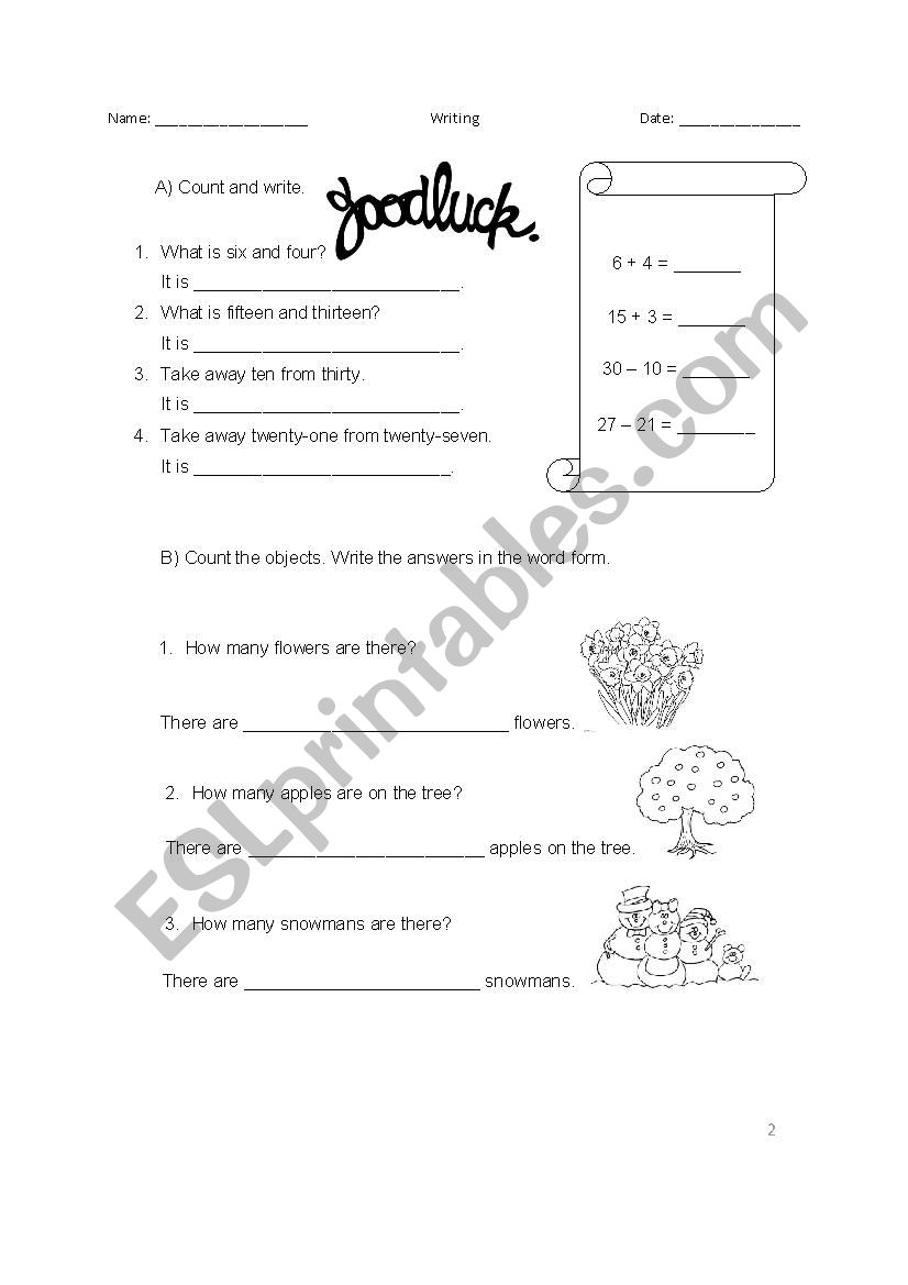 I See Numbers Year 3 Count and Write