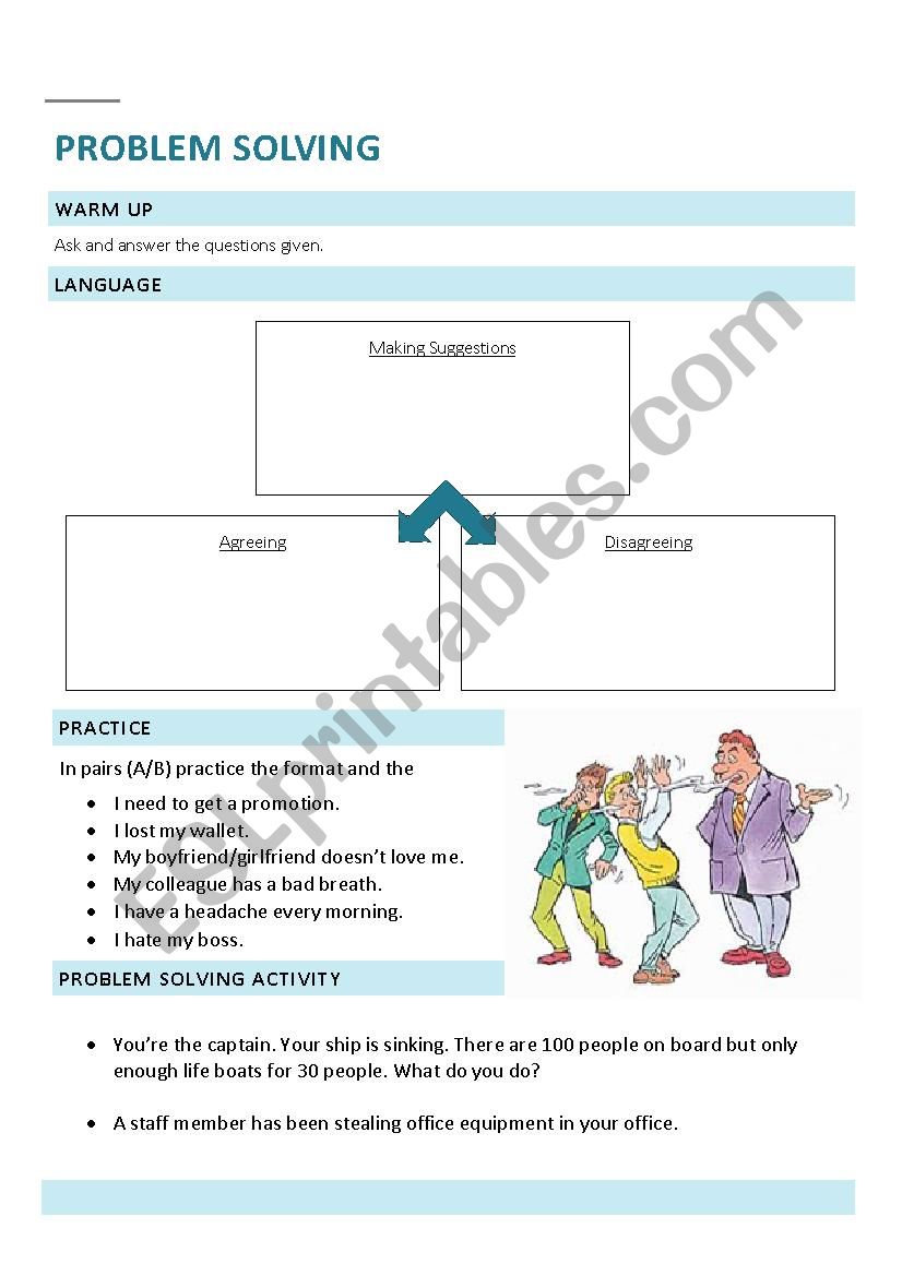 esl problem solving games