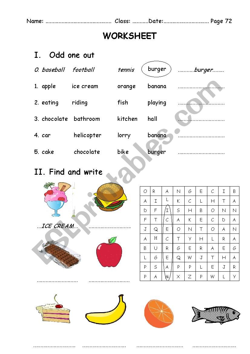 Kids box 1 - worksheet unit 12