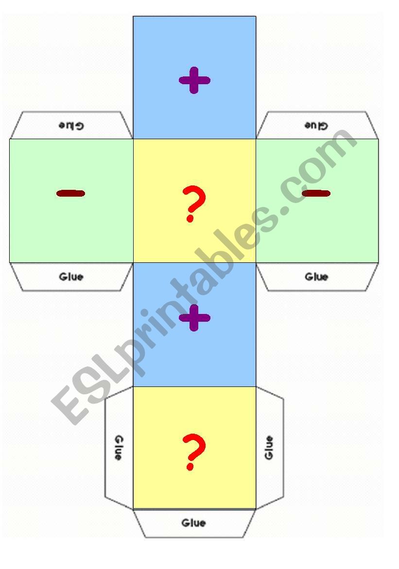 The dice game worksheet