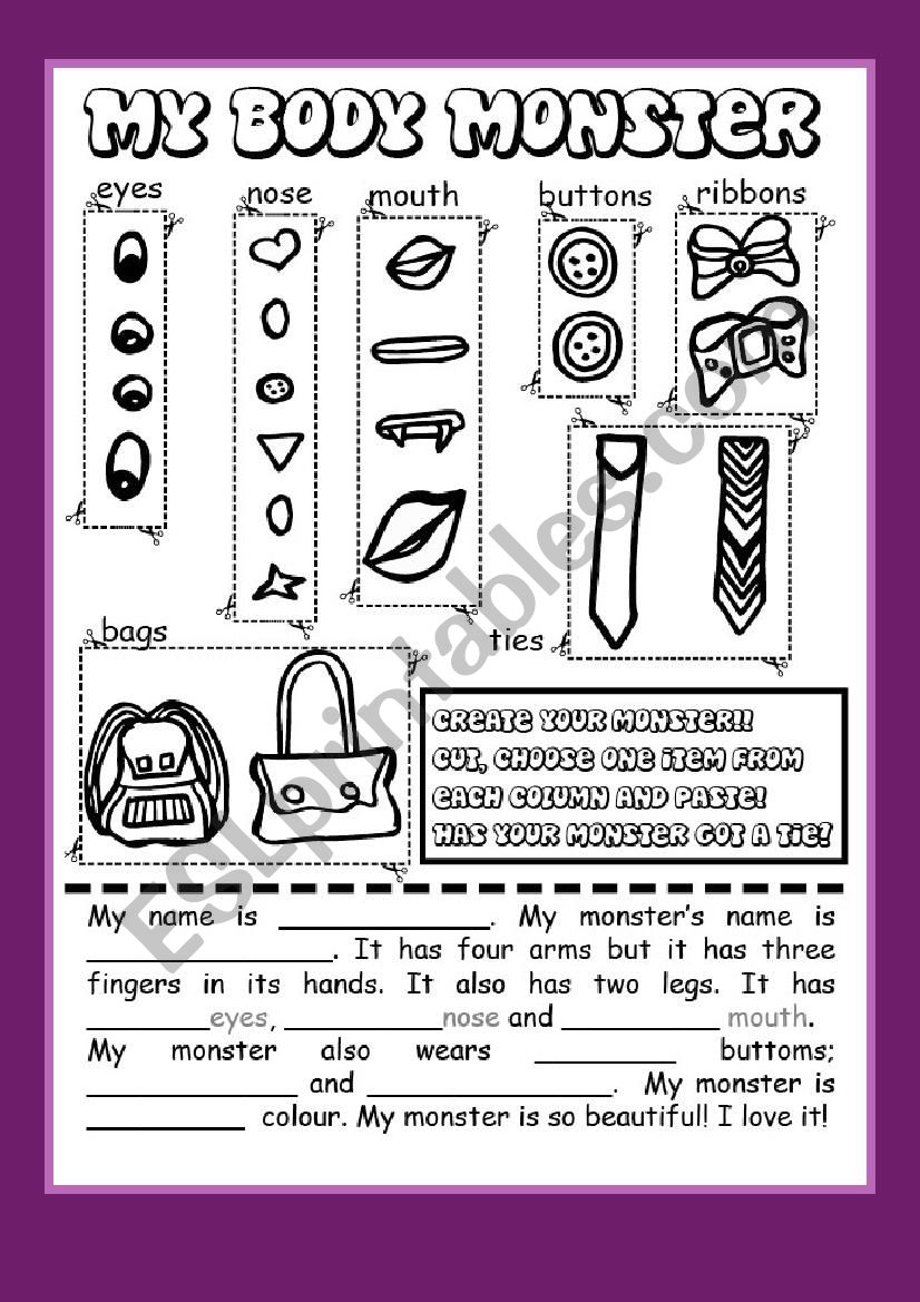 My MonsterÂ´s body (Cut & Paste)
