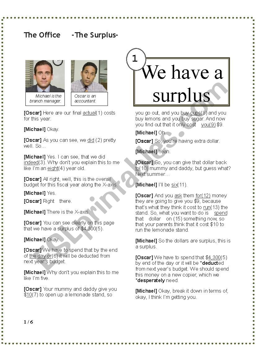 TV Series The Office -Surplus-