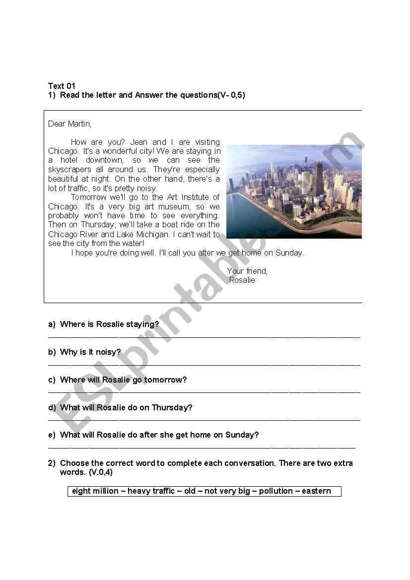 EXAM worksheet