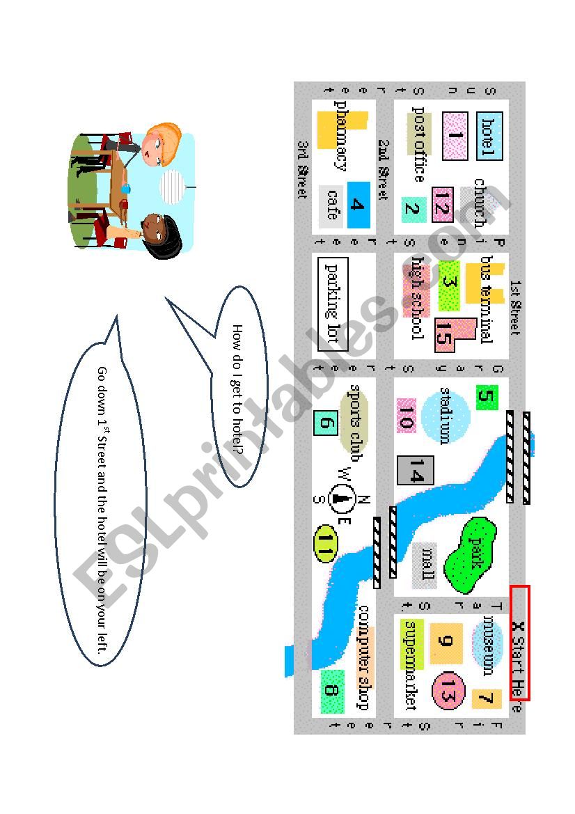 How do I go to hotel? worksheet