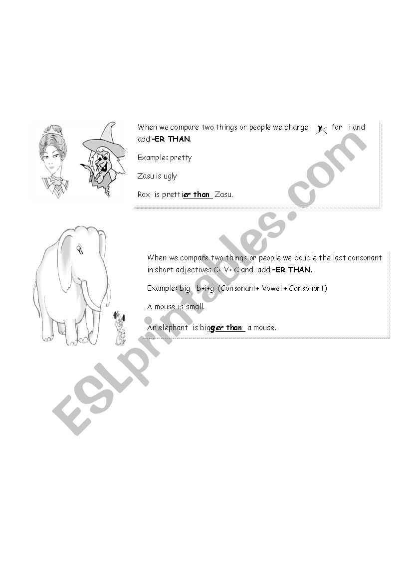 Comparatives2 worksheet