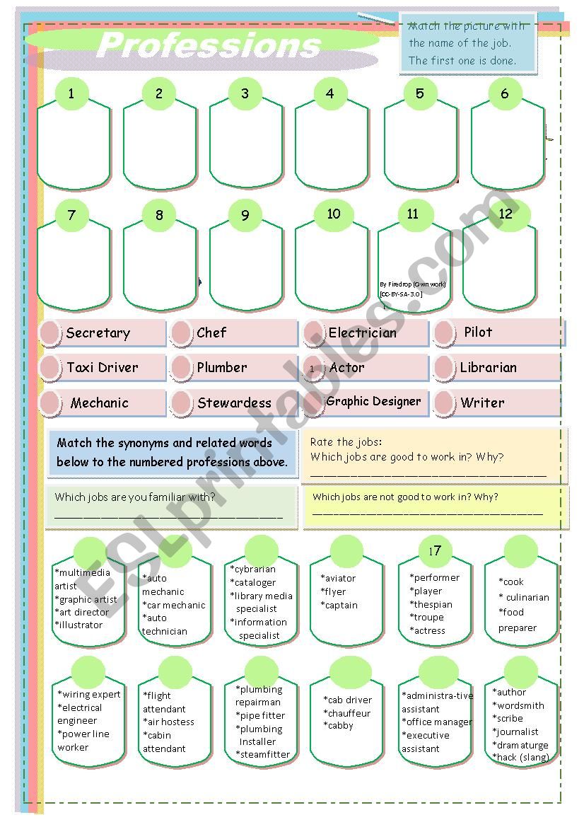 Professions Part 4 (12 more professions)