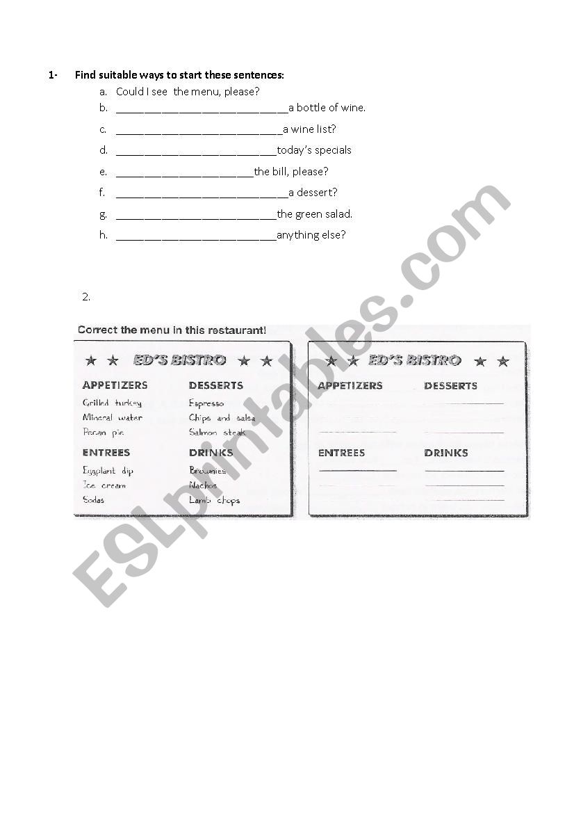 survival english worksheet