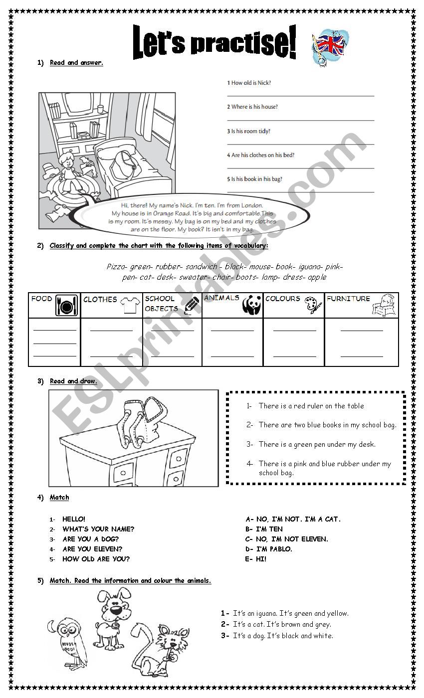 LETÂ´S PRACTISE!  worksheet
