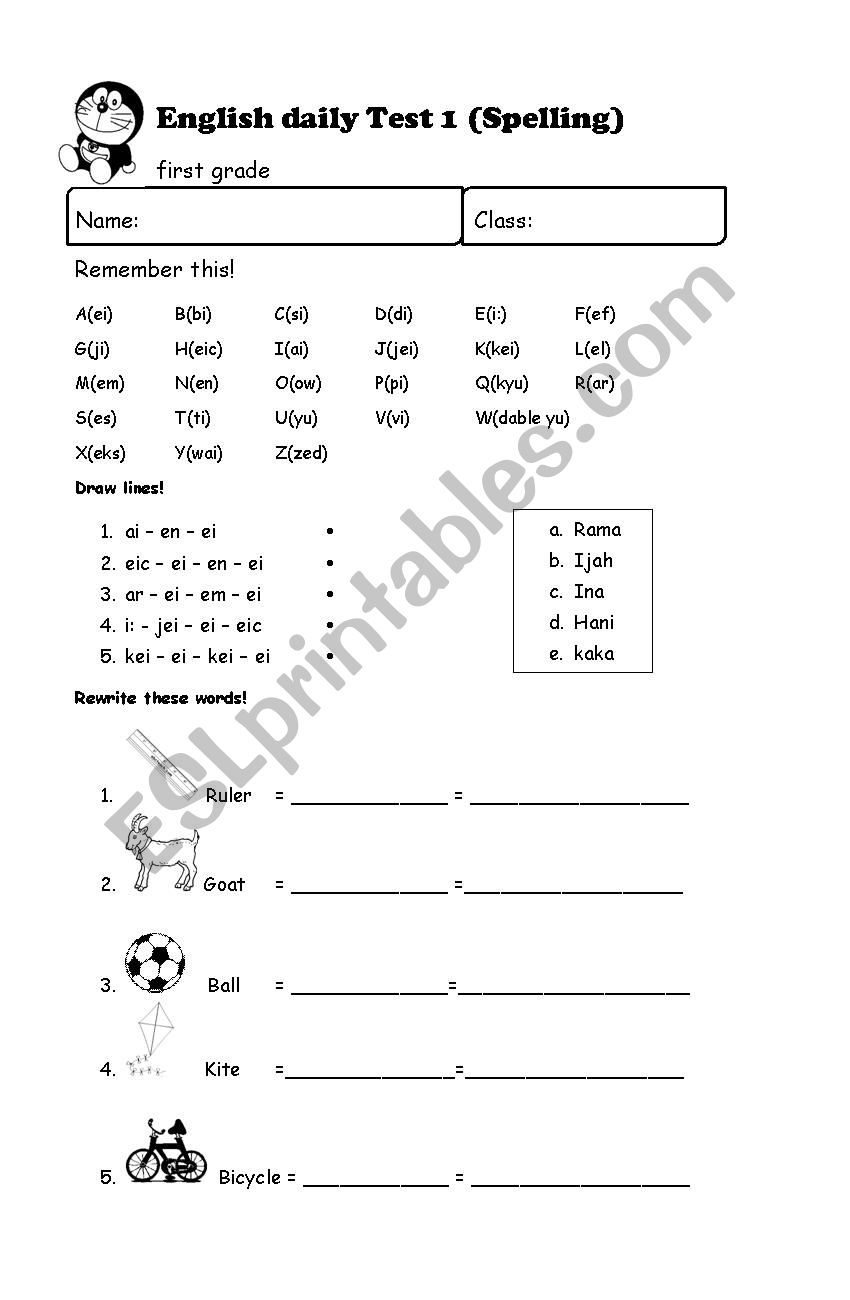 spelling worksheet worksheet