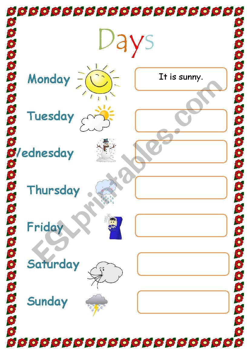 Whats the weather like? worksheet