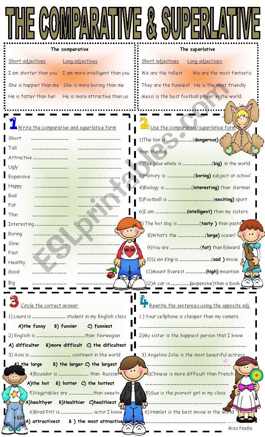 omparative/superlative worksheet