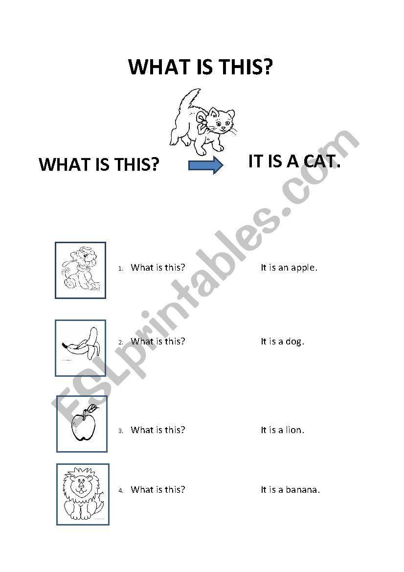 Whats this? worksheet