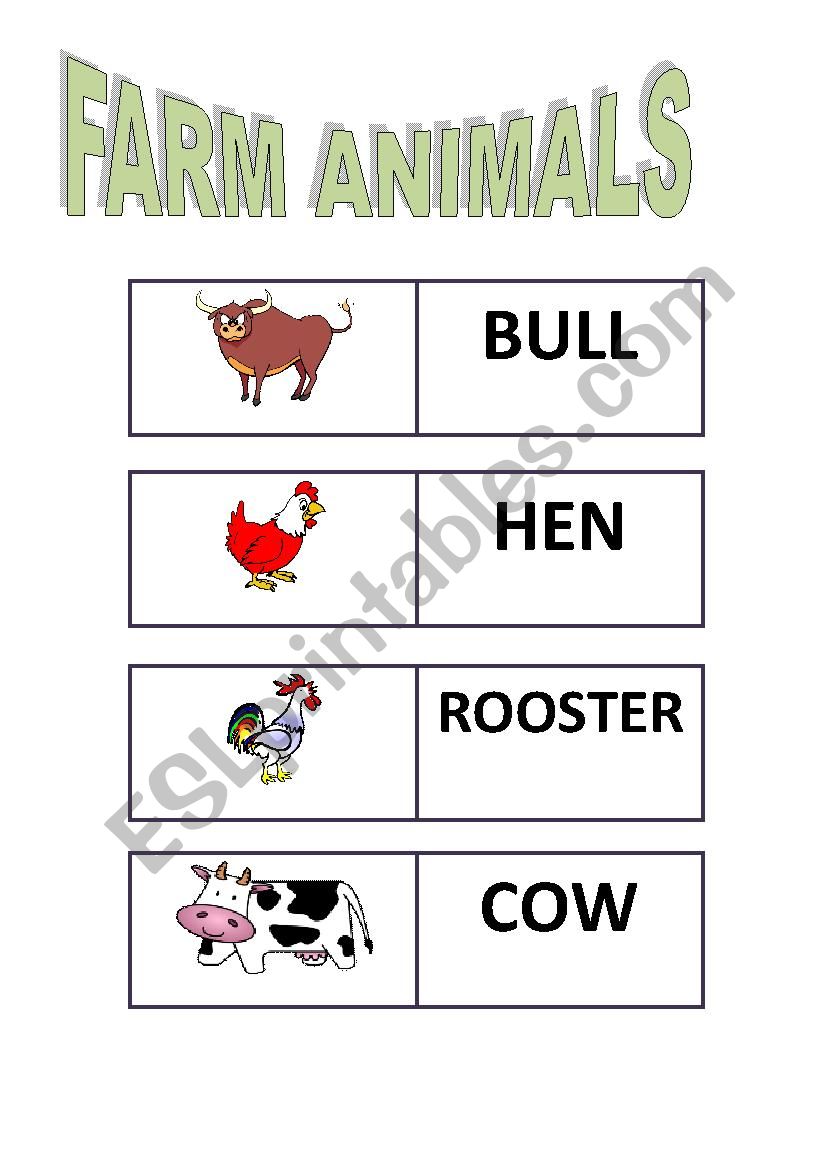 Farm Animals  worksheet