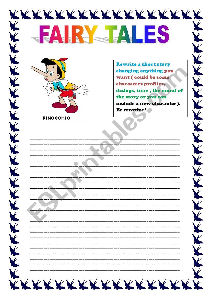 Fairy tales worksheet
