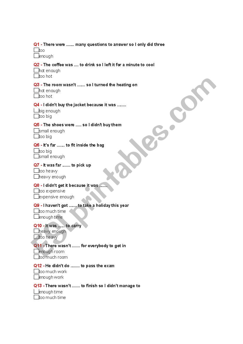 comparatives and superlatives worksheet