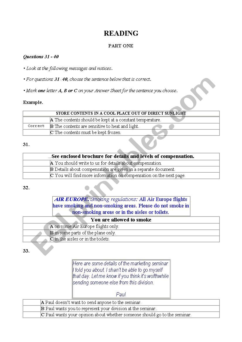 business worksheet