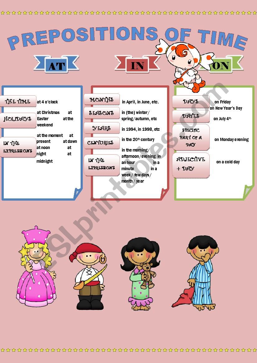 prepositions worksheet