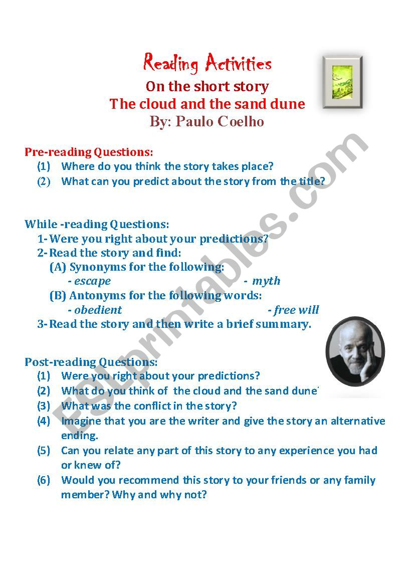 Reading Activities worksheet