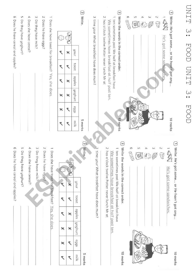 happy street 2 unit test worksheet