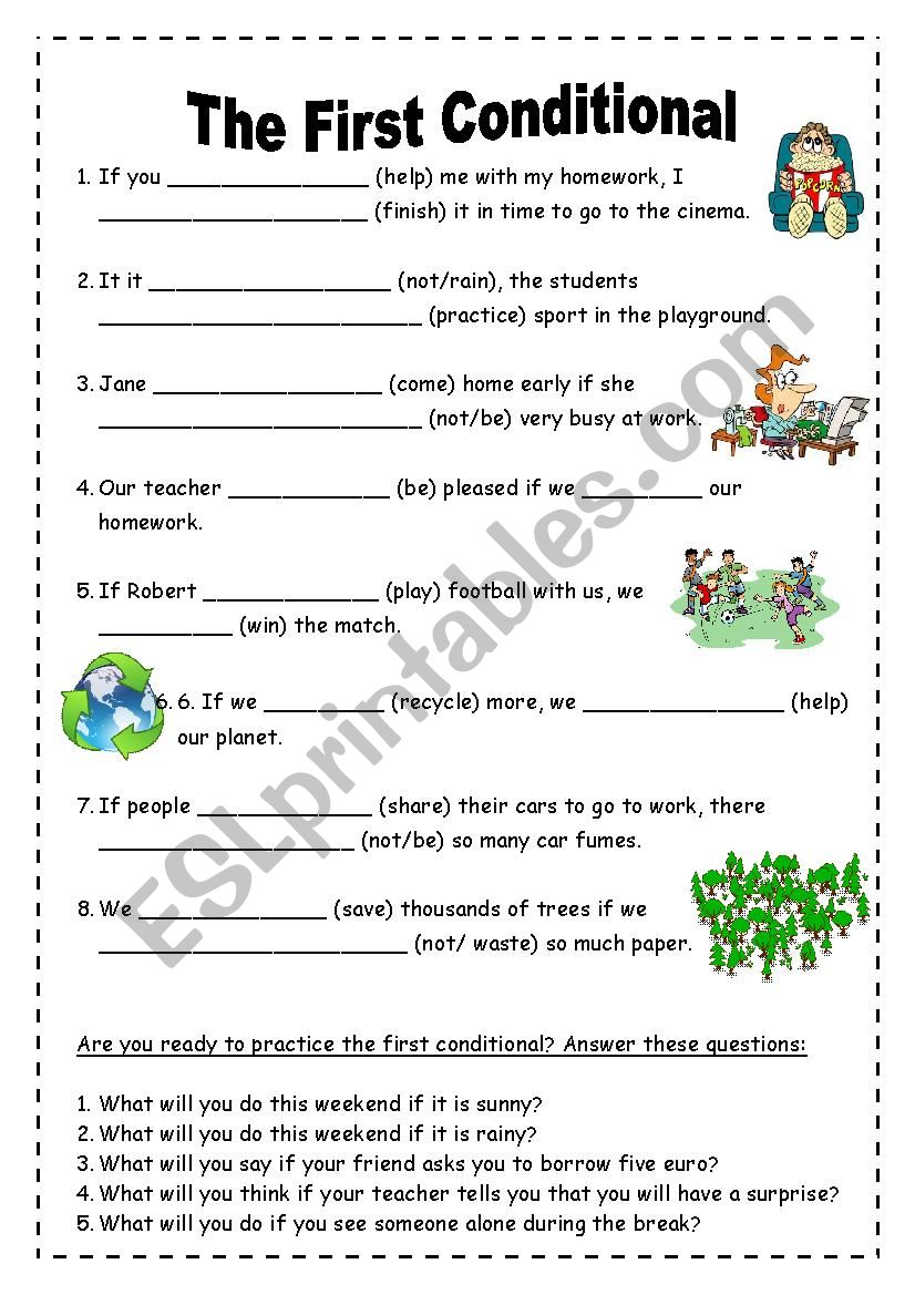 The First Conditional worksheet