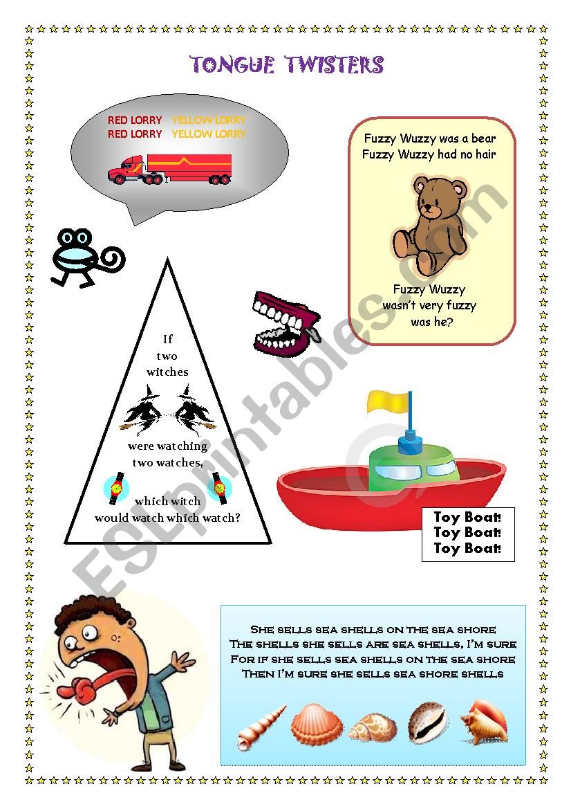 Tongue Twisters! worksheet