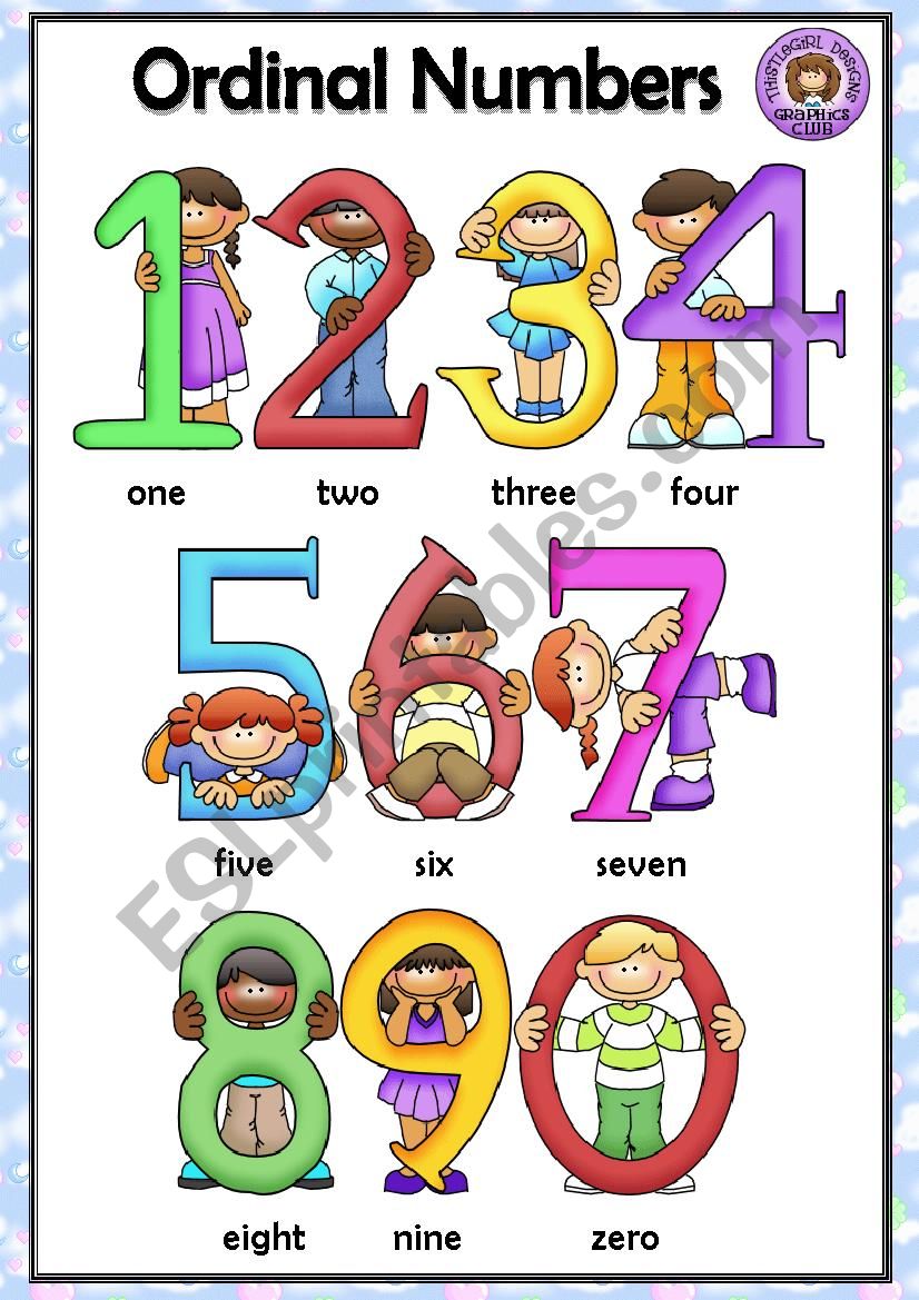 Numbers Poster worksheet