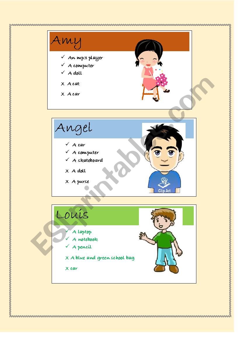 Speaking Cards worksheet