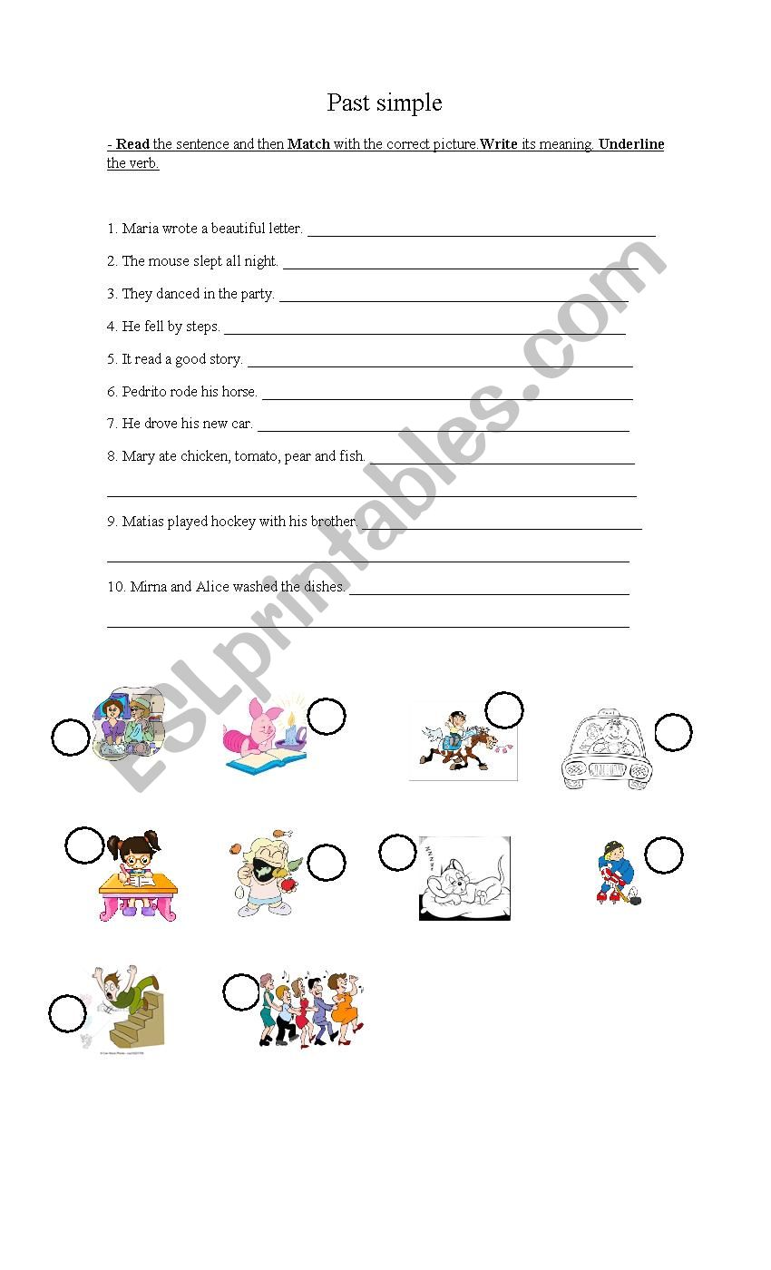 Past Simple worksheet