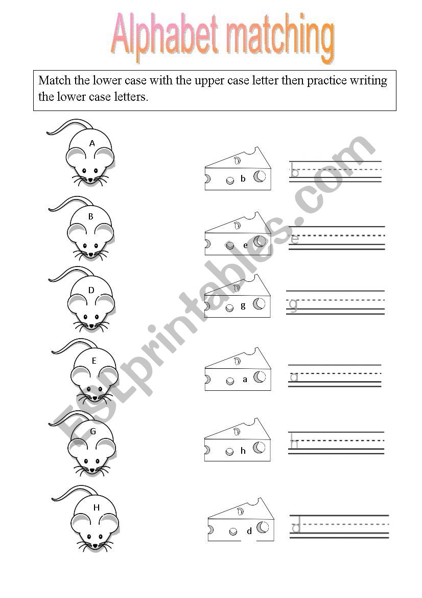 Matching lower and upper case letters