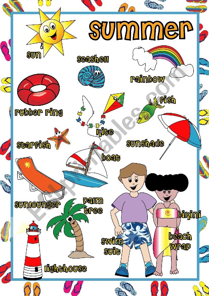 Summer POSTER 2 worksheet