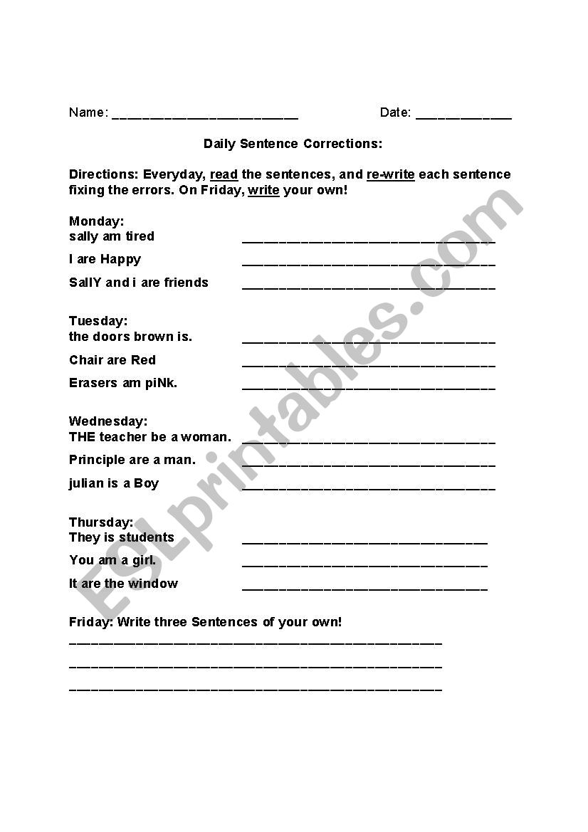 daily-sentence-corrections-esl-worksheet-by-heatherm925