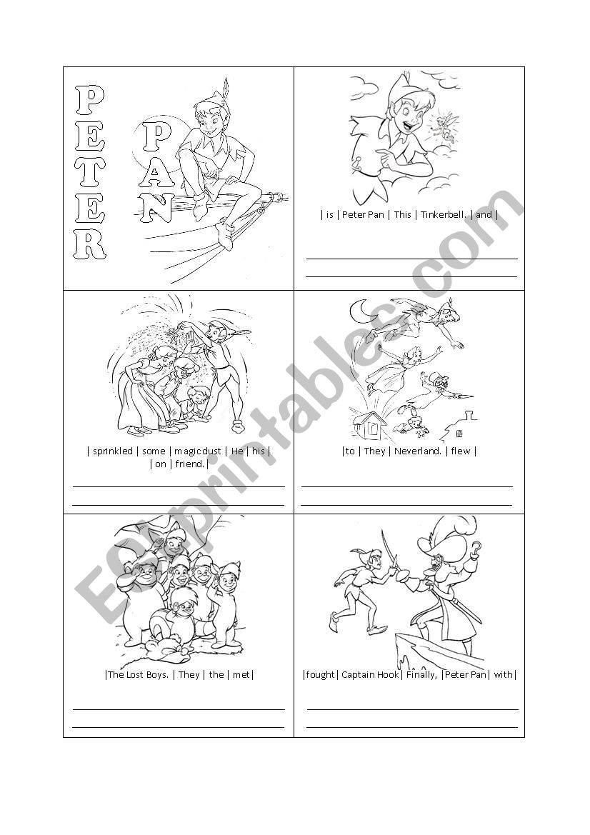 Mini Story Book - Peter Pan worksheet