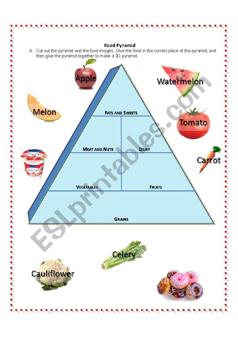 FOOD PYRAMID worksheet