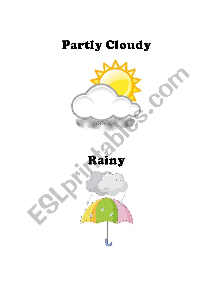 Weather pictures worksheet
