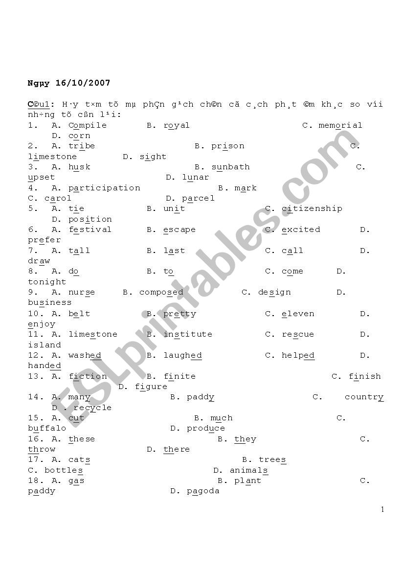 Exerises for english grade 9 worksheet