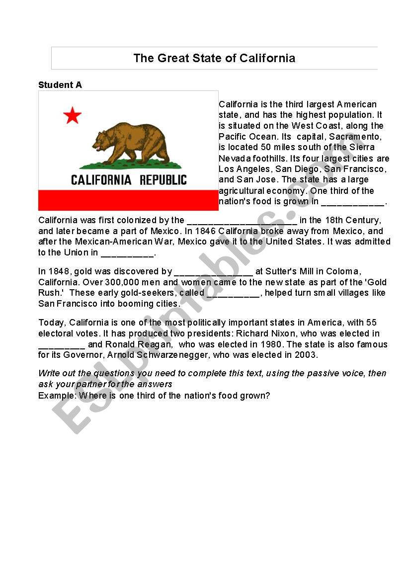 Information Gap-The Great State of California