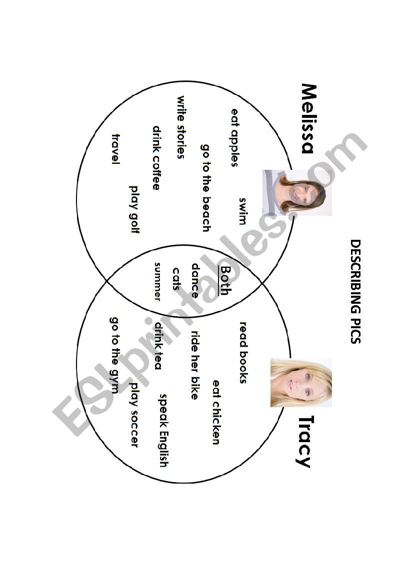 Describing Pics worksheet