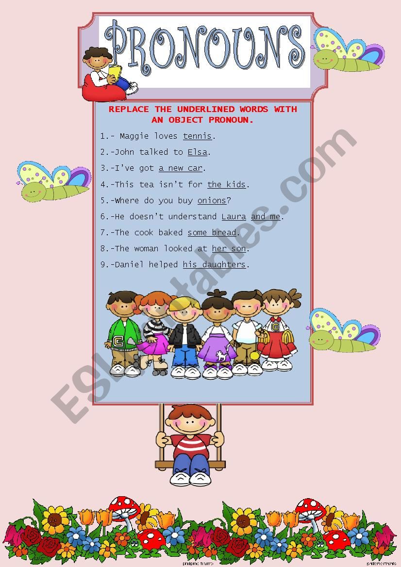 pronouns worksheet