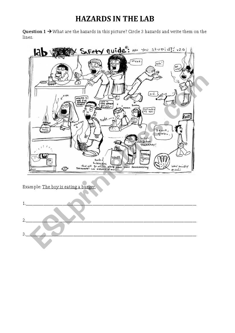 Lab Safety Picture Worksheet - Worksheet List