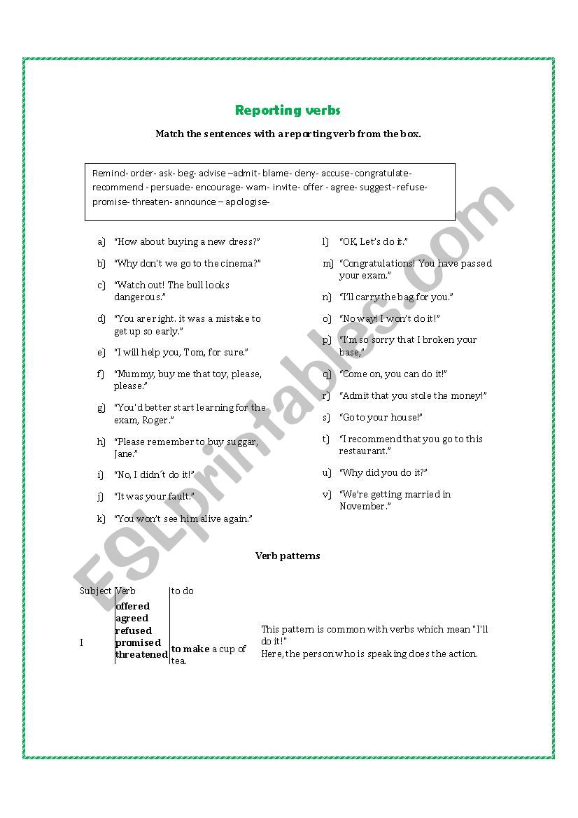 reporting-verbs-esl-worksheet-by-lauwid