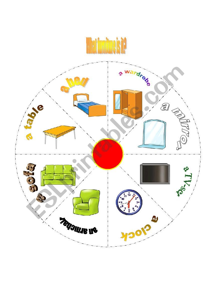 Furniture worksheet