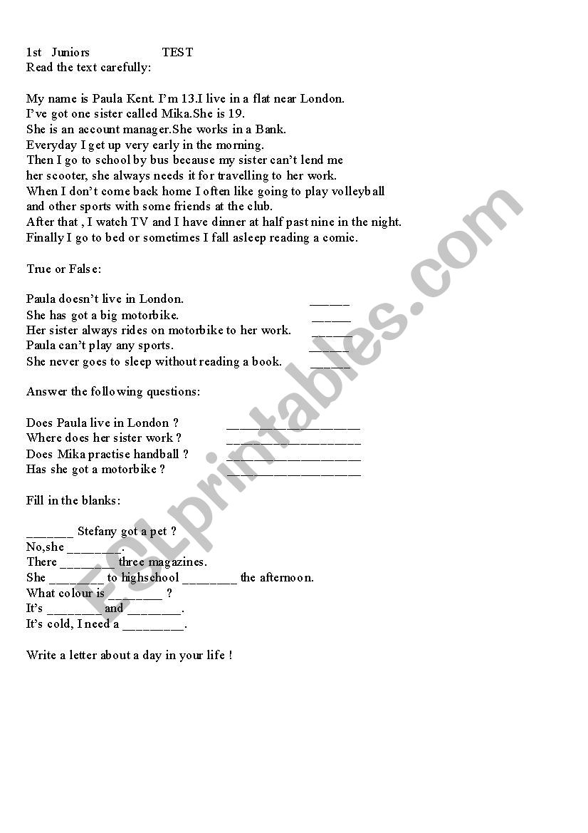 Anglo worksheet