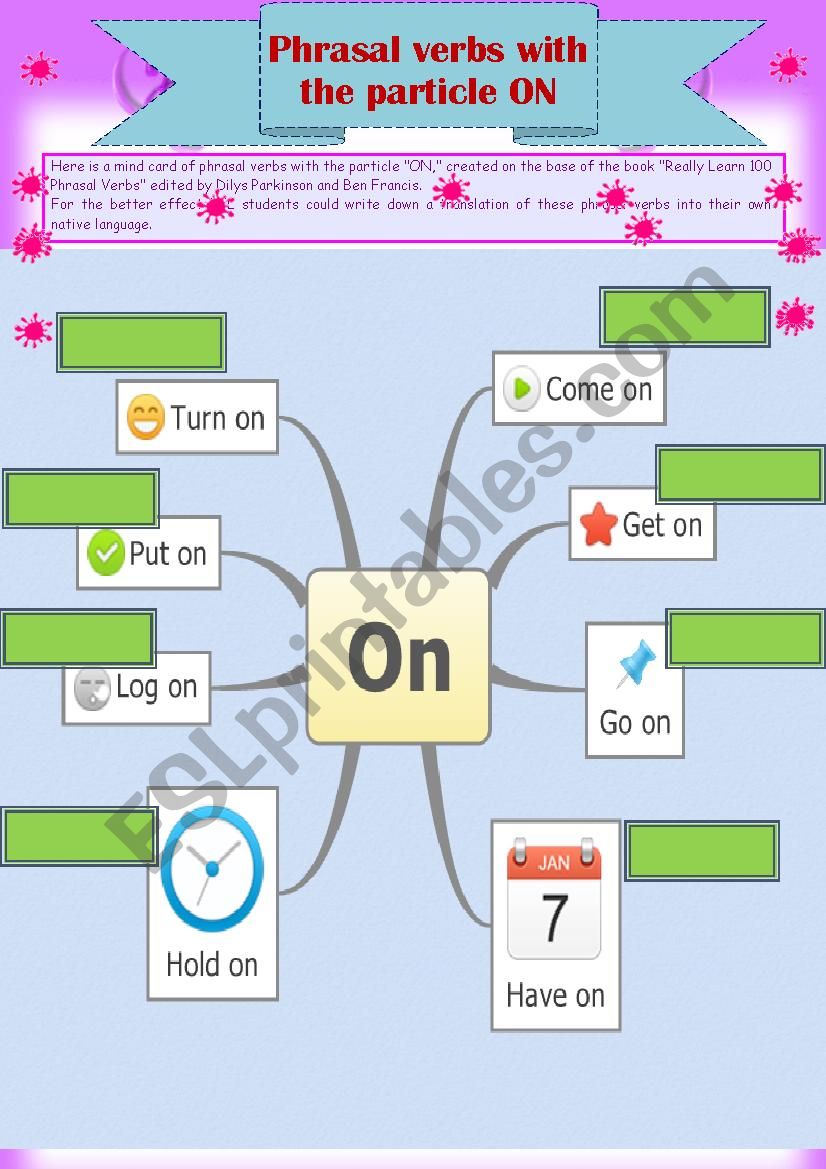 Phrasal verbs with the particle ON