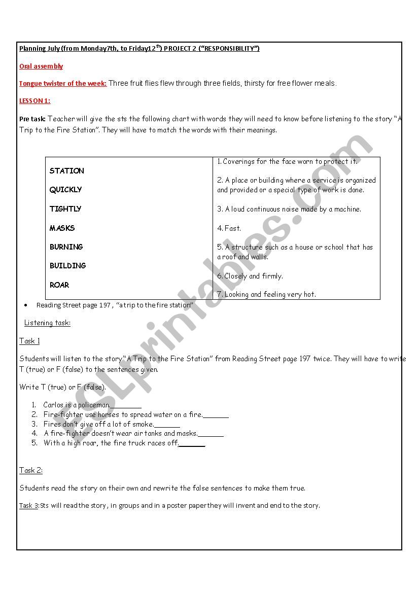 PLANING FORM worksheet