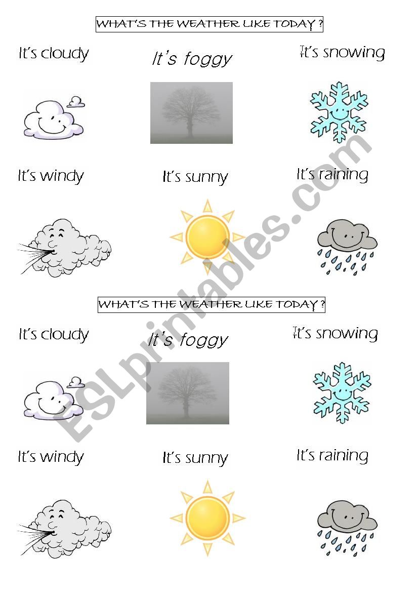 weather worksheet