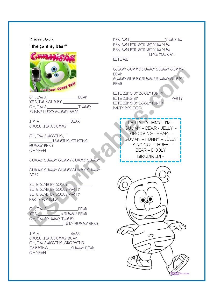 gummy bear song lyrics english full version download / X